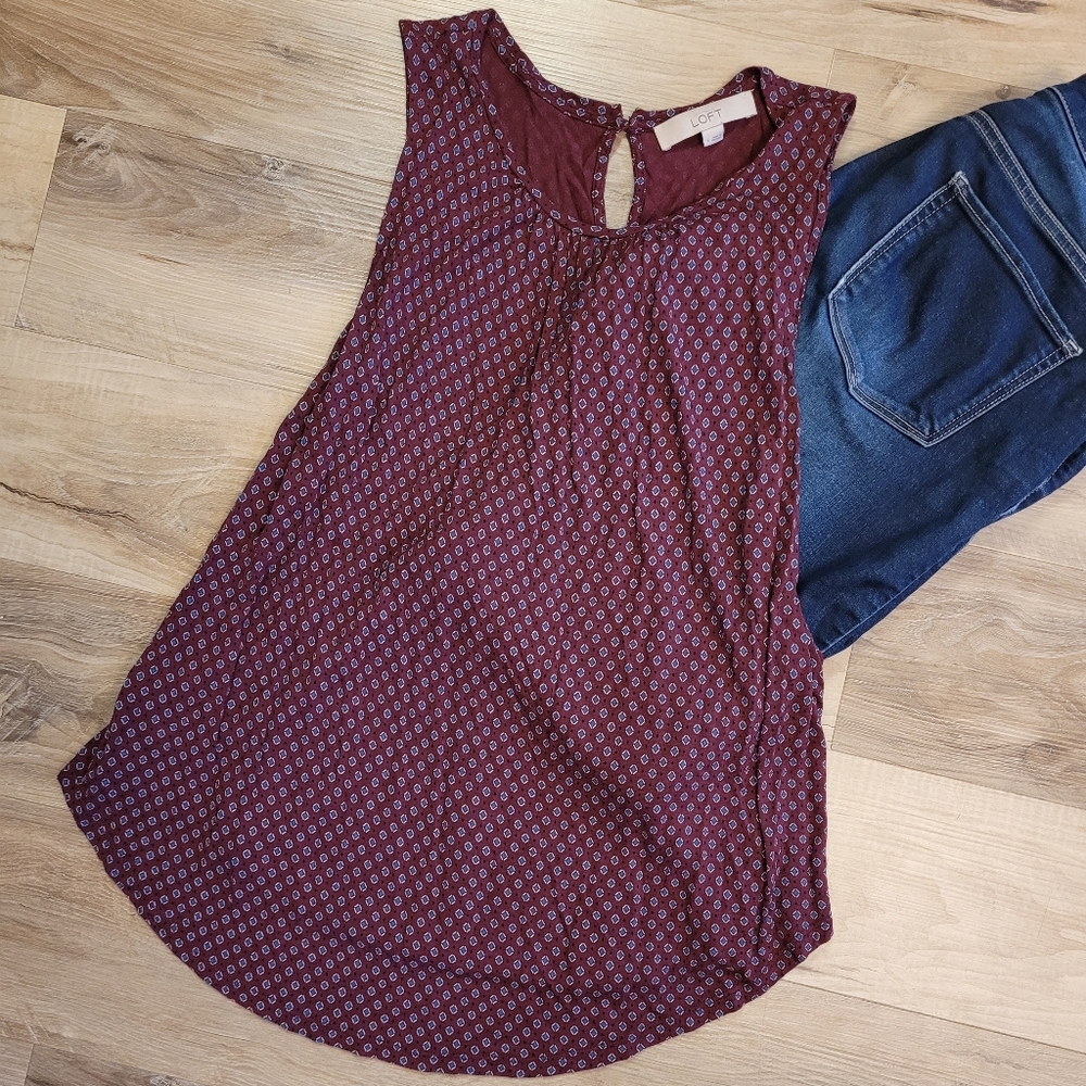 LOFT Flowy Sleeveless Top